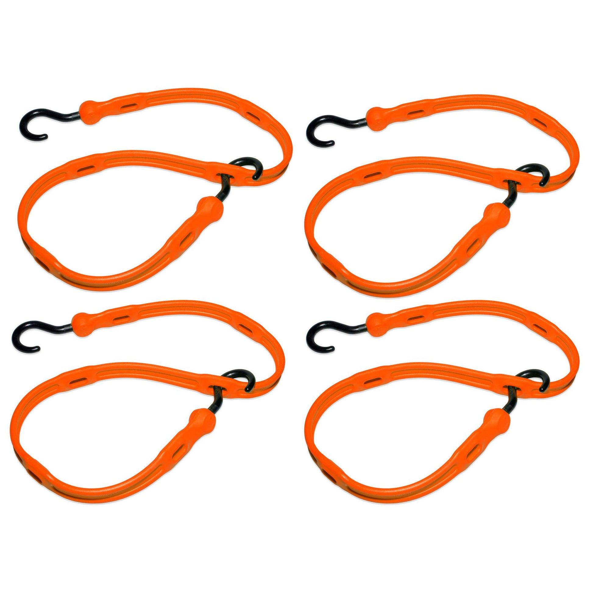 The Perfect Bungee Adjust-A-Strap Orange Adjustable Bungee Cords (4 Pack)